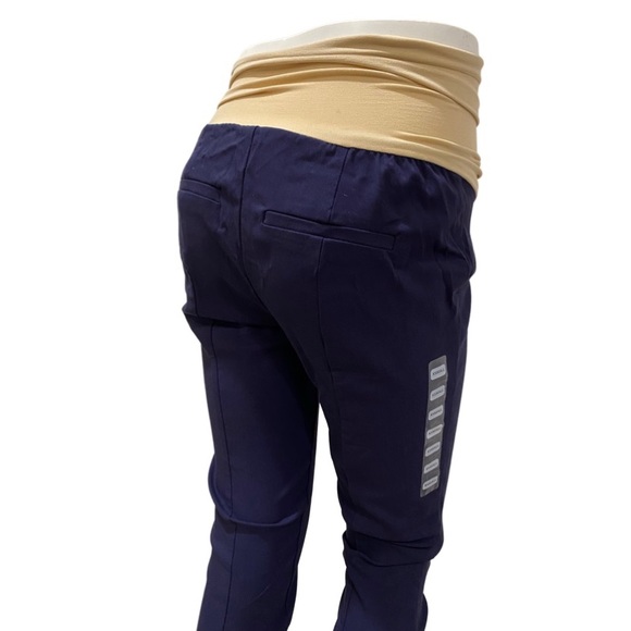 MOTHERHOOD MATERNITY NAVY TROUSER - Picture 4 of 4